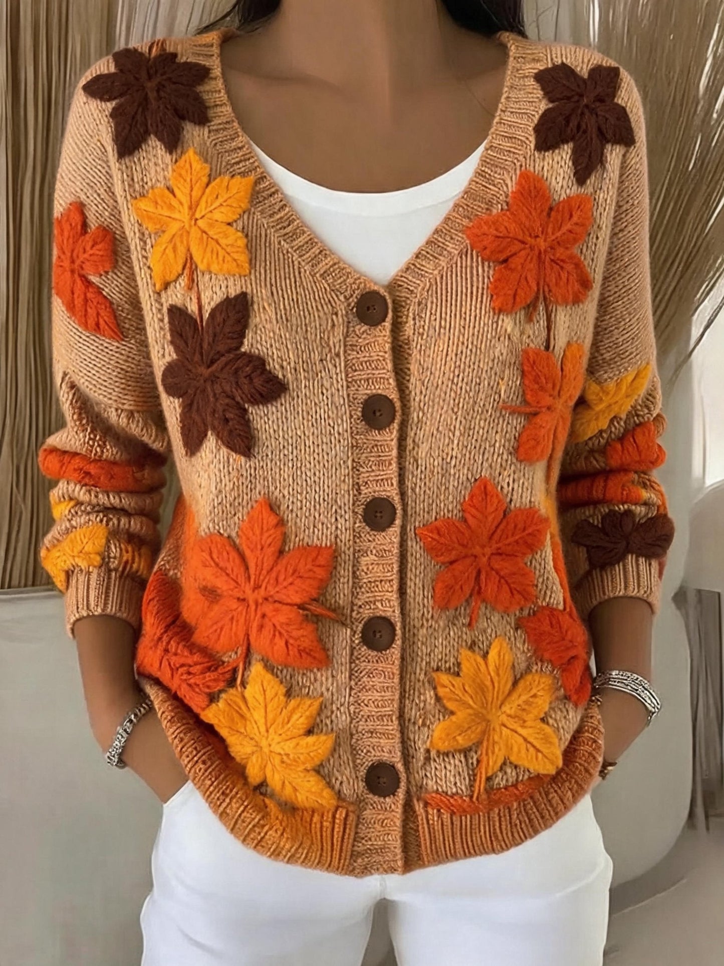 Women's Casual Print Cardigan