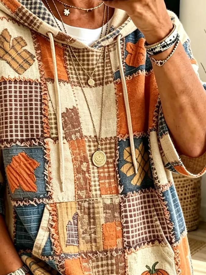 Women'S Casual Pumpkin Print Autumn Top