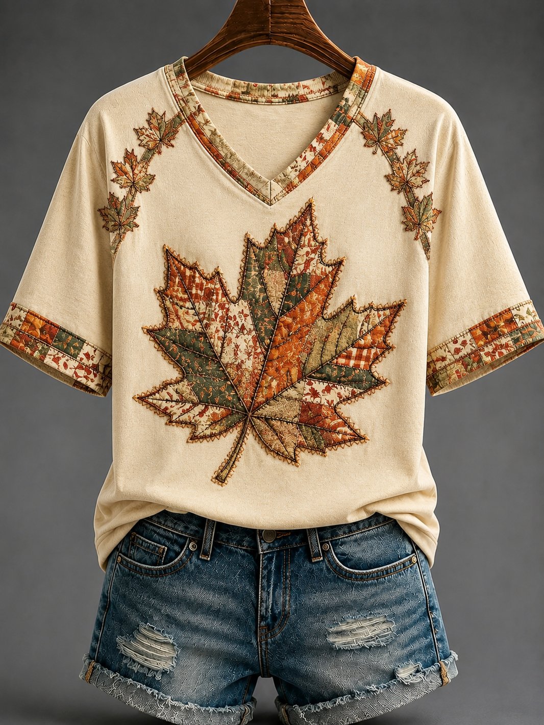 Women's Fall Funny Casual Graphic Print T-Shirt