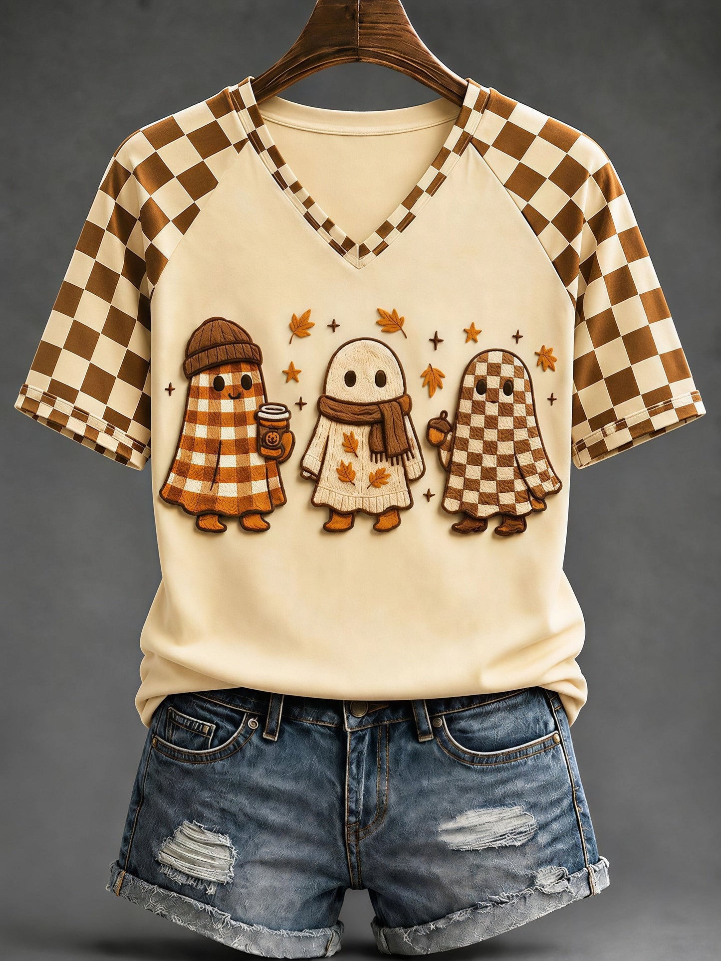 Women's Fall Funny Casual Graphic Print T-Shirt