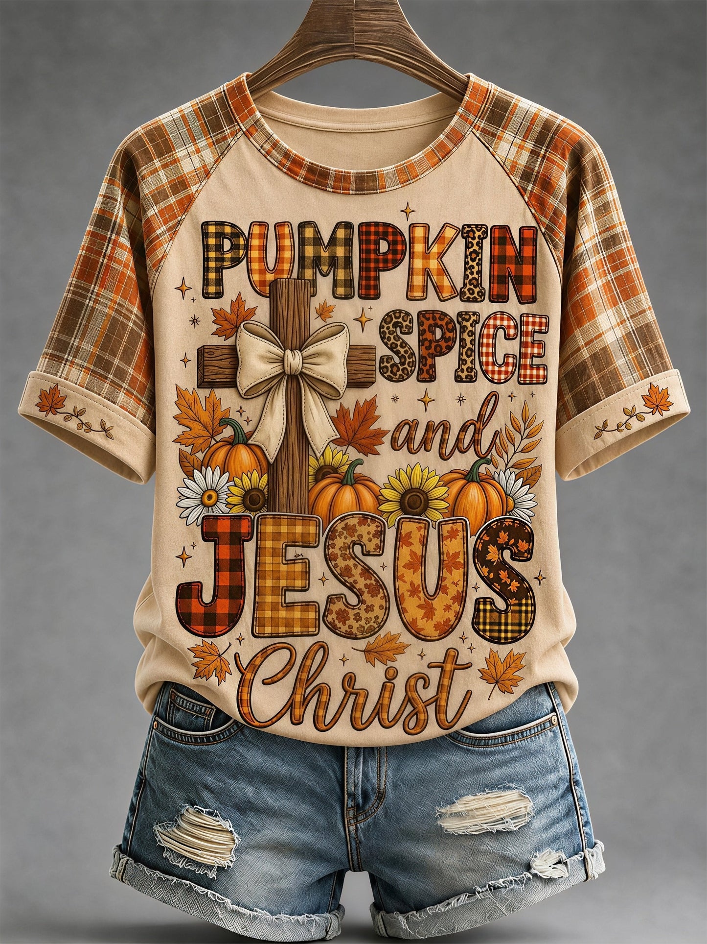 Women's Fall Funny Casual Graphic Print T-Shirt
