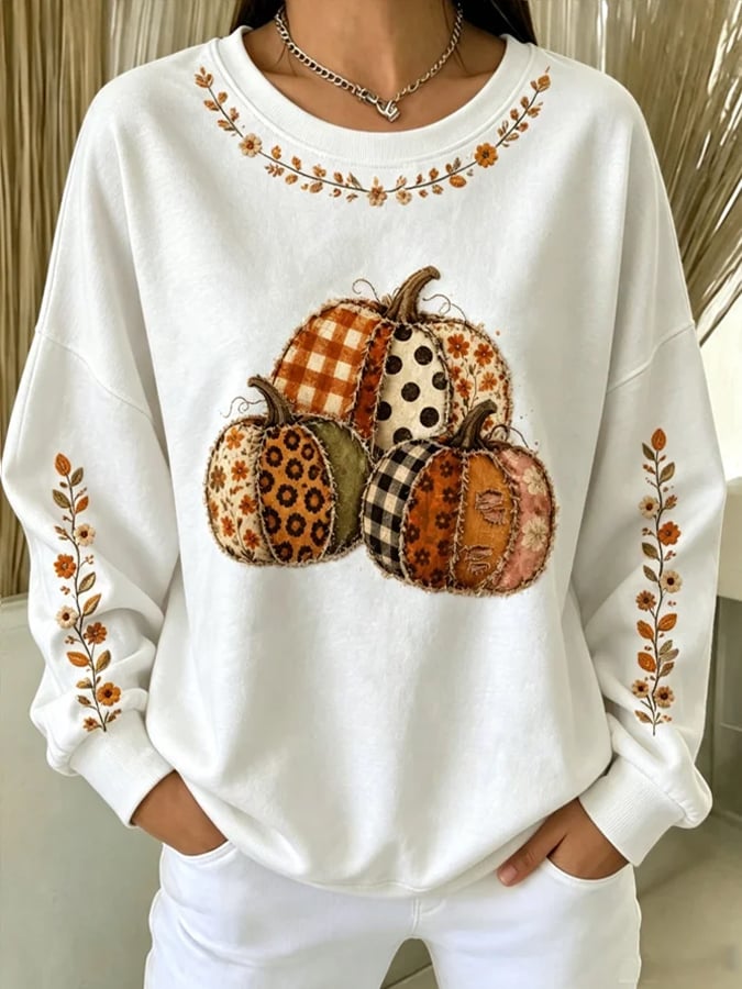 Women'S Casual Printed Sweatshirt