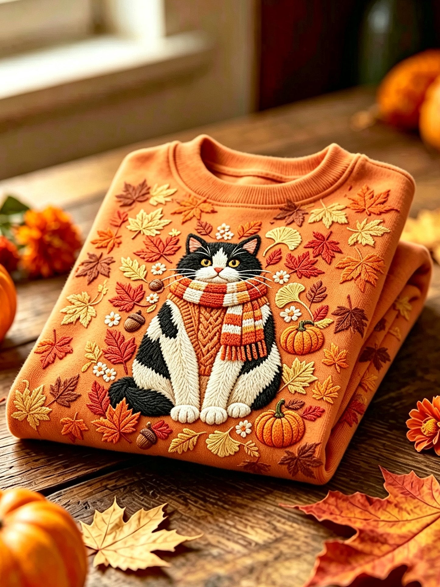 Women's Casual Autumn Crew Neck Sweatshirt