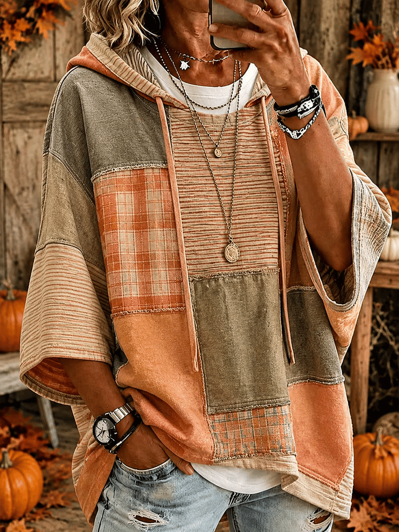 Women's Casual Plaid Print Autumn Top