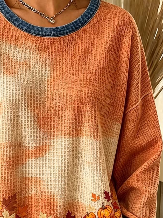 Women'S Casual Autumn Printed Top