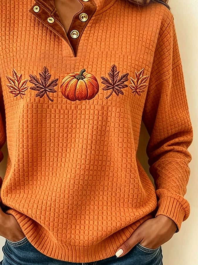 Women's Casual Printed Check Pullover Top