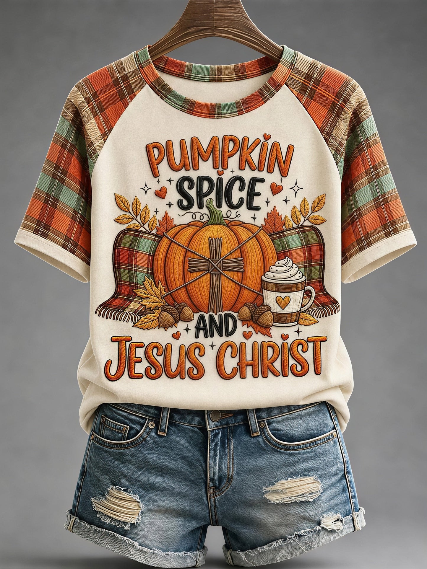 Women's Fall Casual Faith Graphic Print T-Shirt