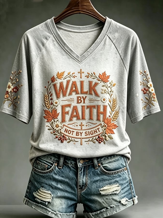 Women's Just A Girl Who Loves Fall Print Casual T-shirt