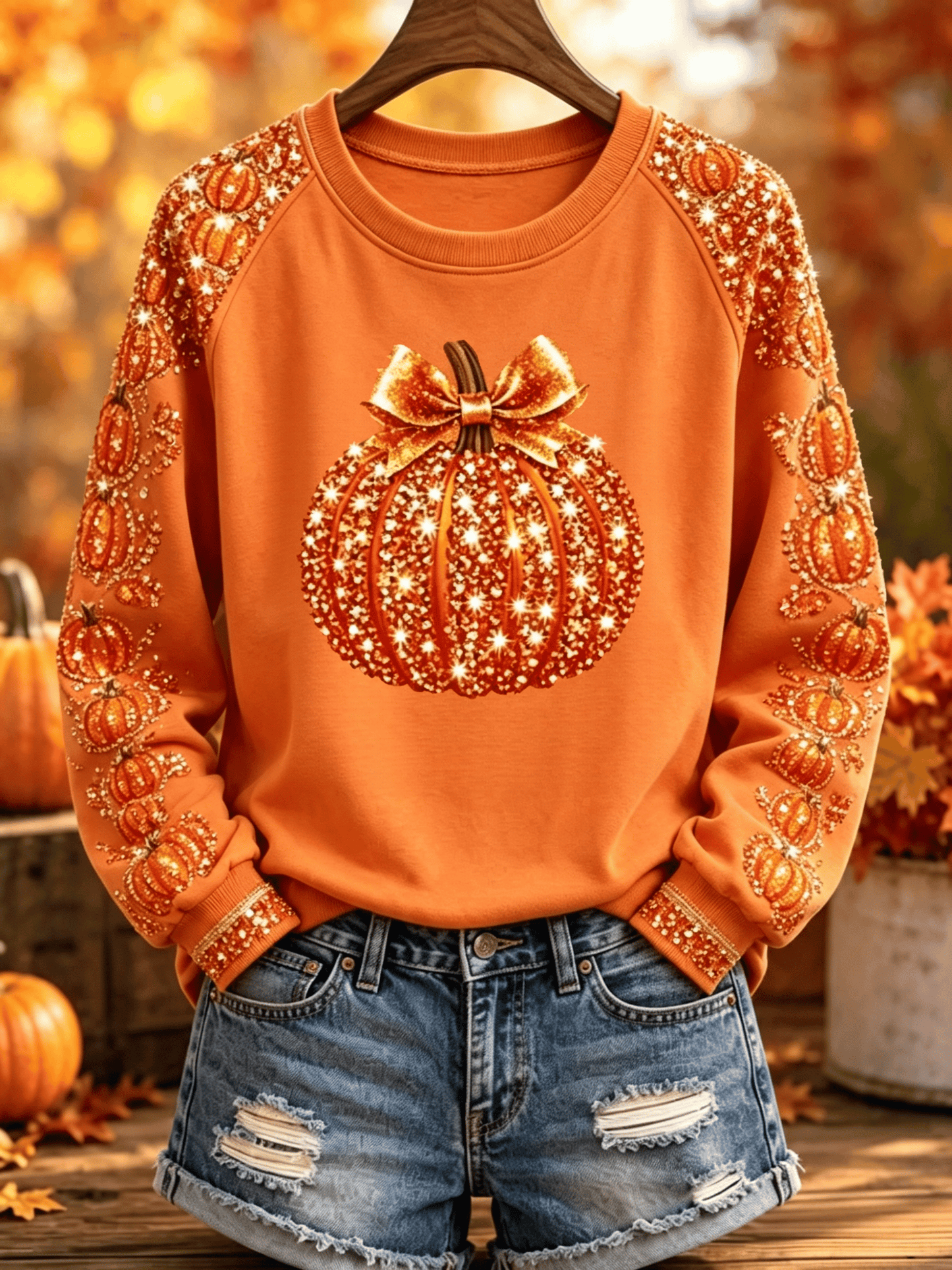Women's Fall Fun Graphic Casual Sweatshirt
