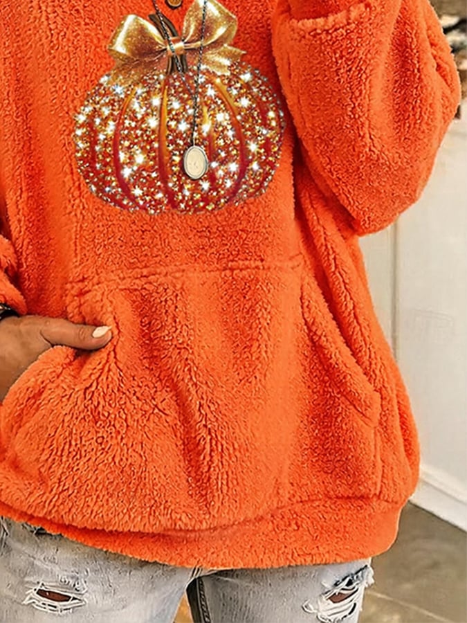 Women's Casual Autumn Printed Pullover Sweatshirt