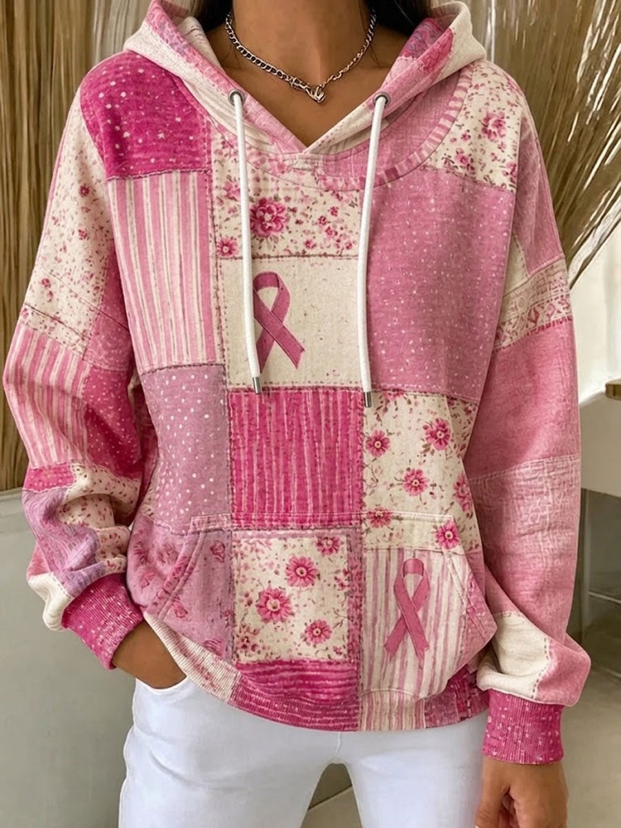 Women's Vintage Hoodie Geometric Hoodie