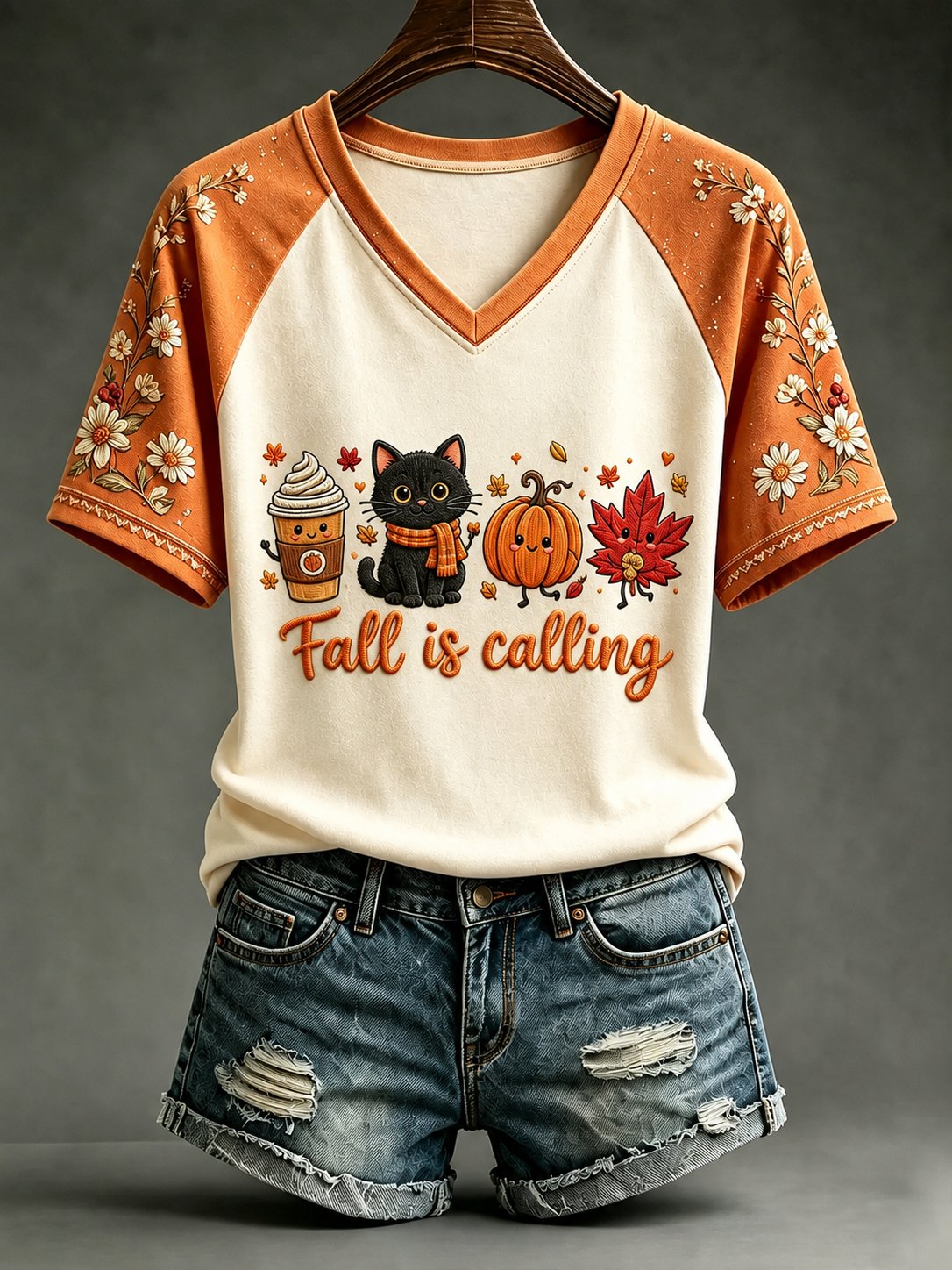 Women's Autumn Printed Casual Top
