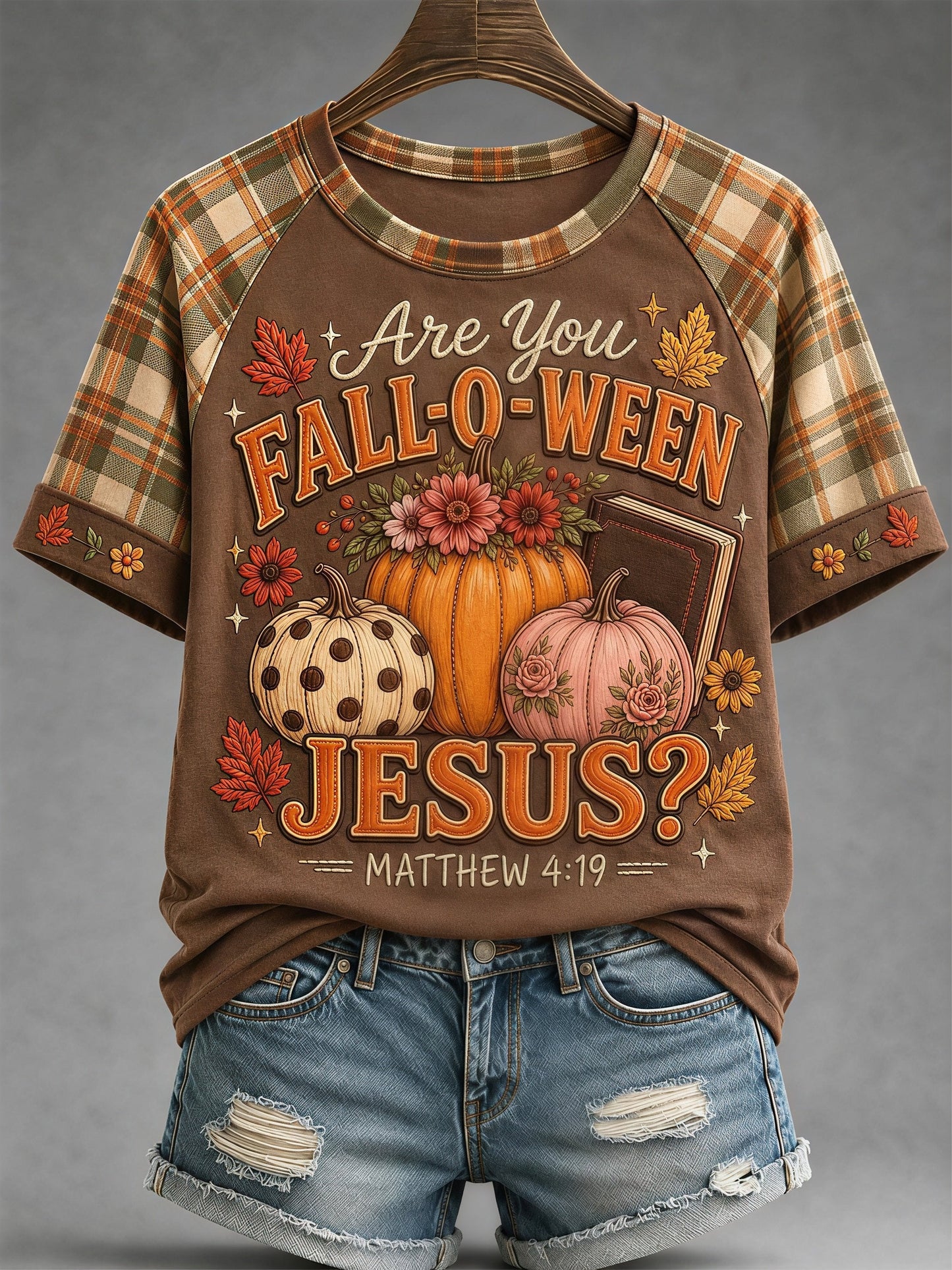Women's Fall Funny Casual Graphic Print T-Shirt