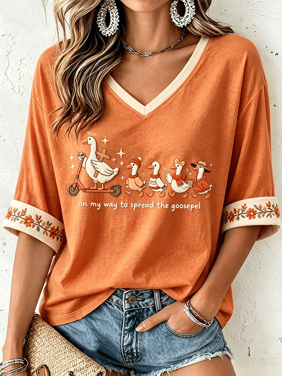 Women's On My Way To Spread The Goosepel T-Shirt