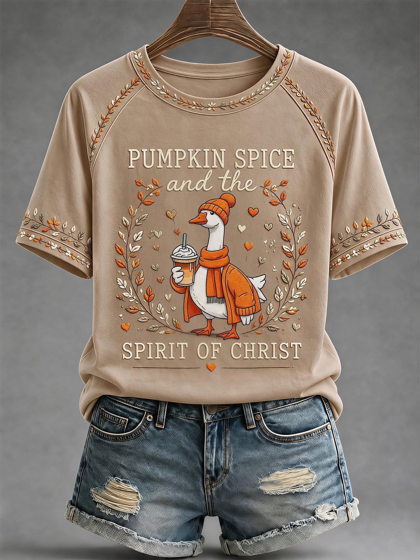 Women's Fall Funny Casual Graphic Print T-Shirt