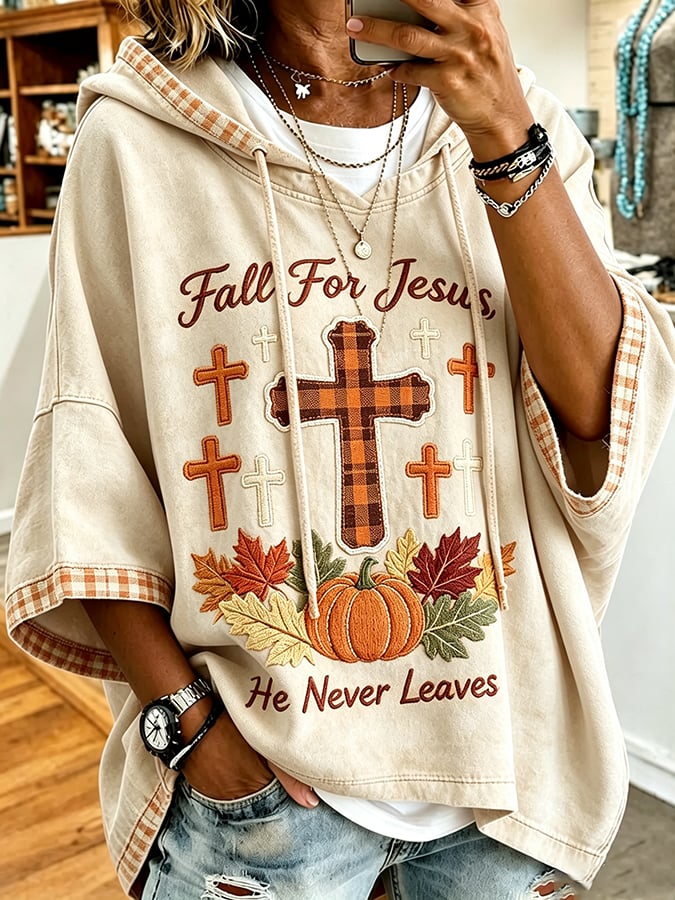 Fall For Jesus He Never Leaves Top