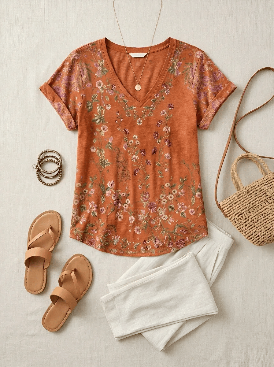 Women's Casual Print Top