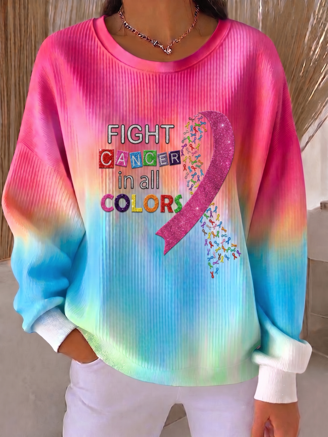 Women'S Pink Art Casual Texture Sportswear