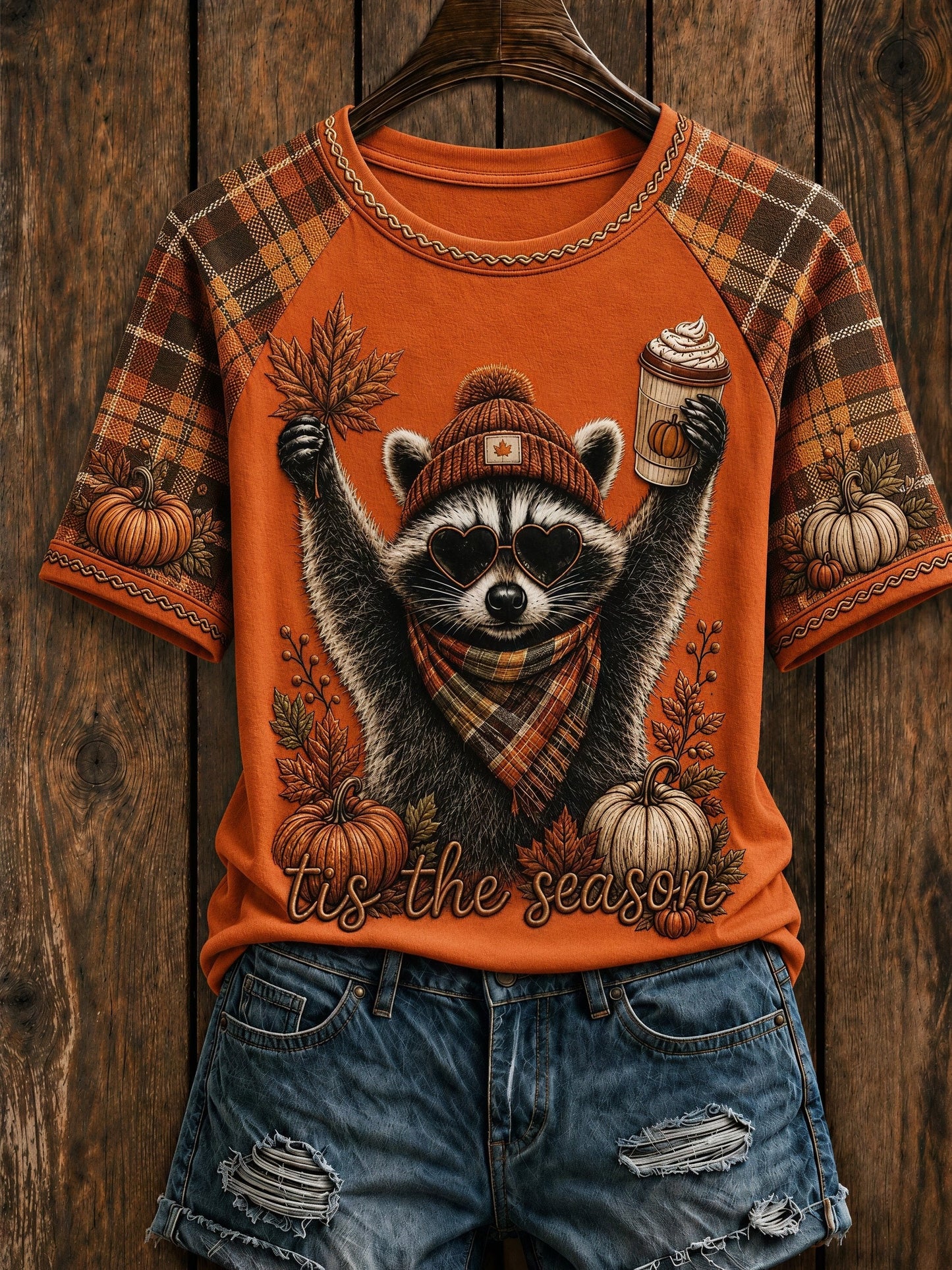 Women Fall Funny Animal Print T-Shirt