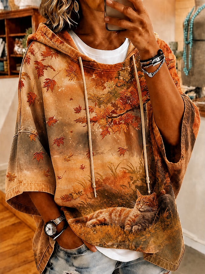 Women'S Casual Autumn Printed Top