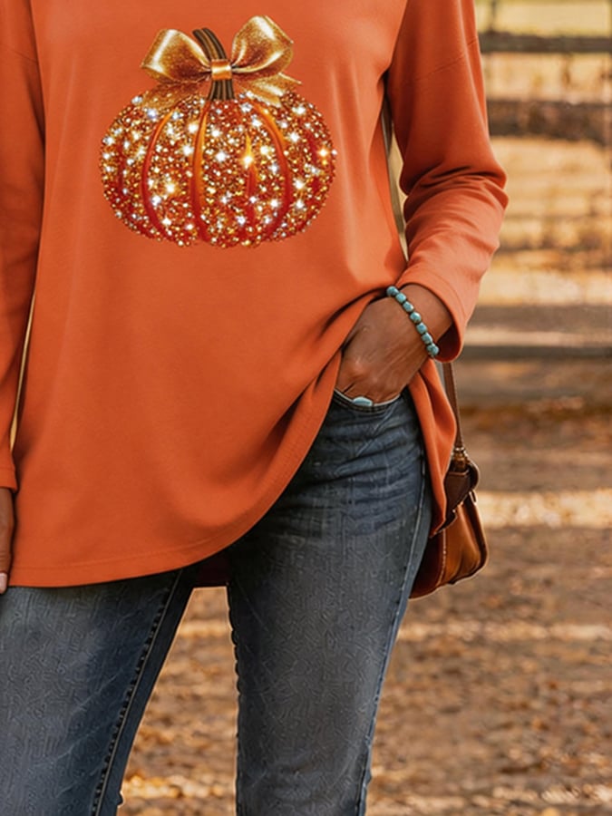 Women's Casual Autumn Long-Sleeve Printed Top