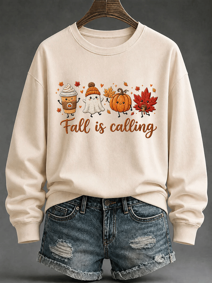 Women's Fall Is Calling Printed Sweatshirt