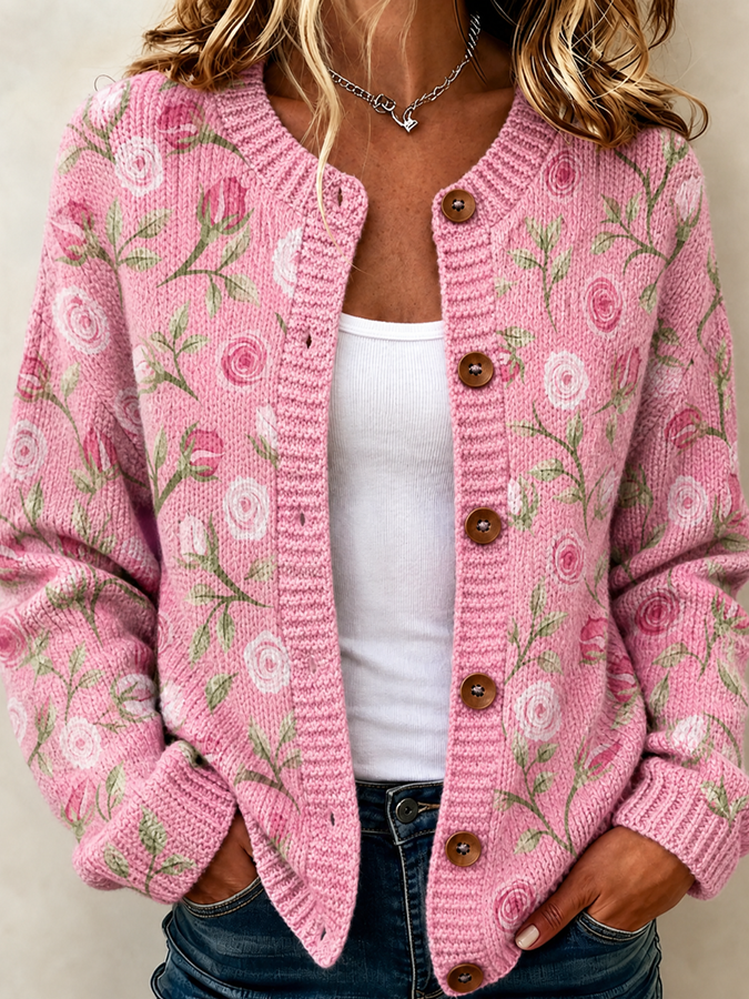 Women's Casual Knitted Cardigan Top