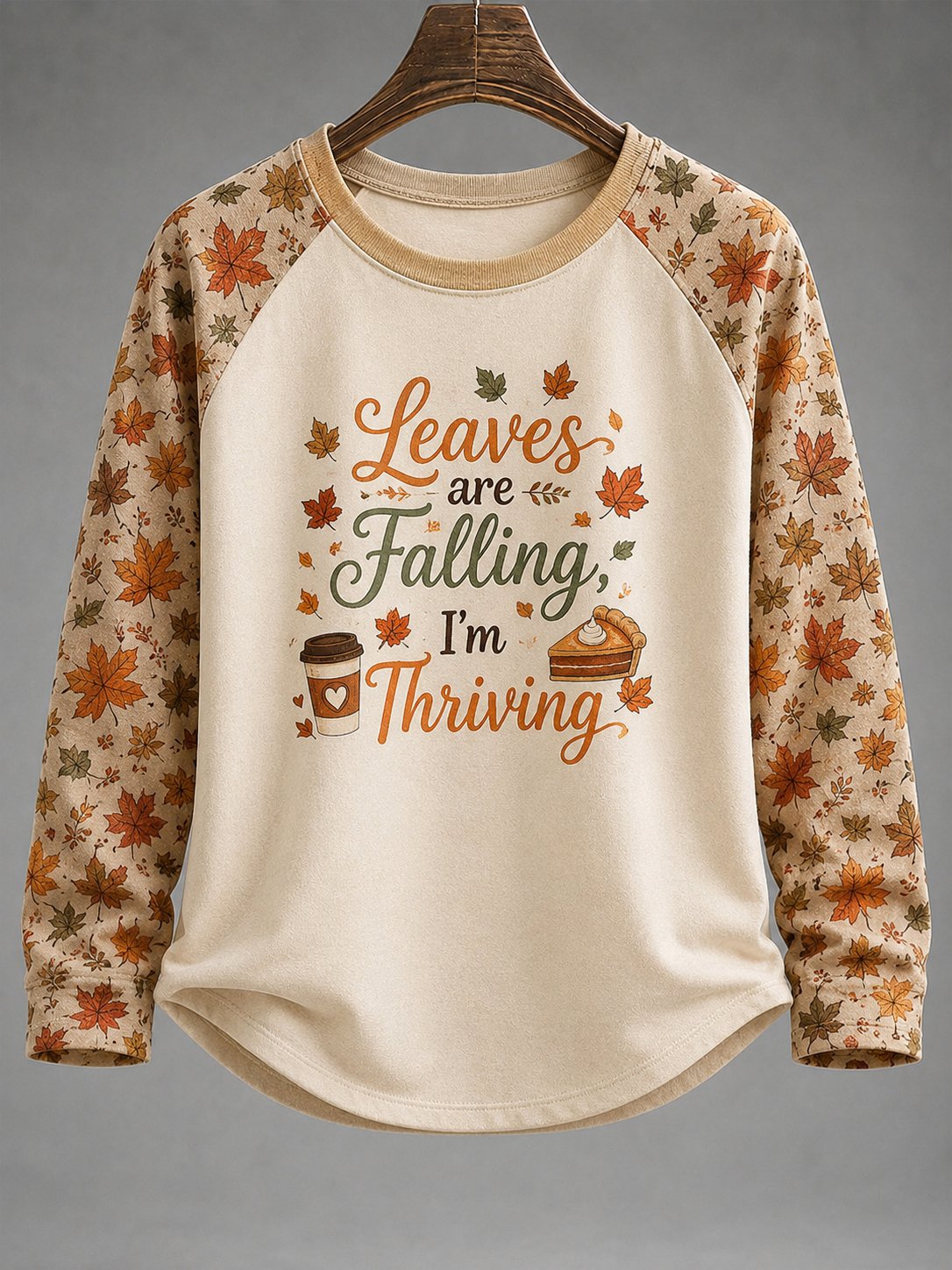 Women's Fall Fun Casual Printed Long Sleeve T-Shirt