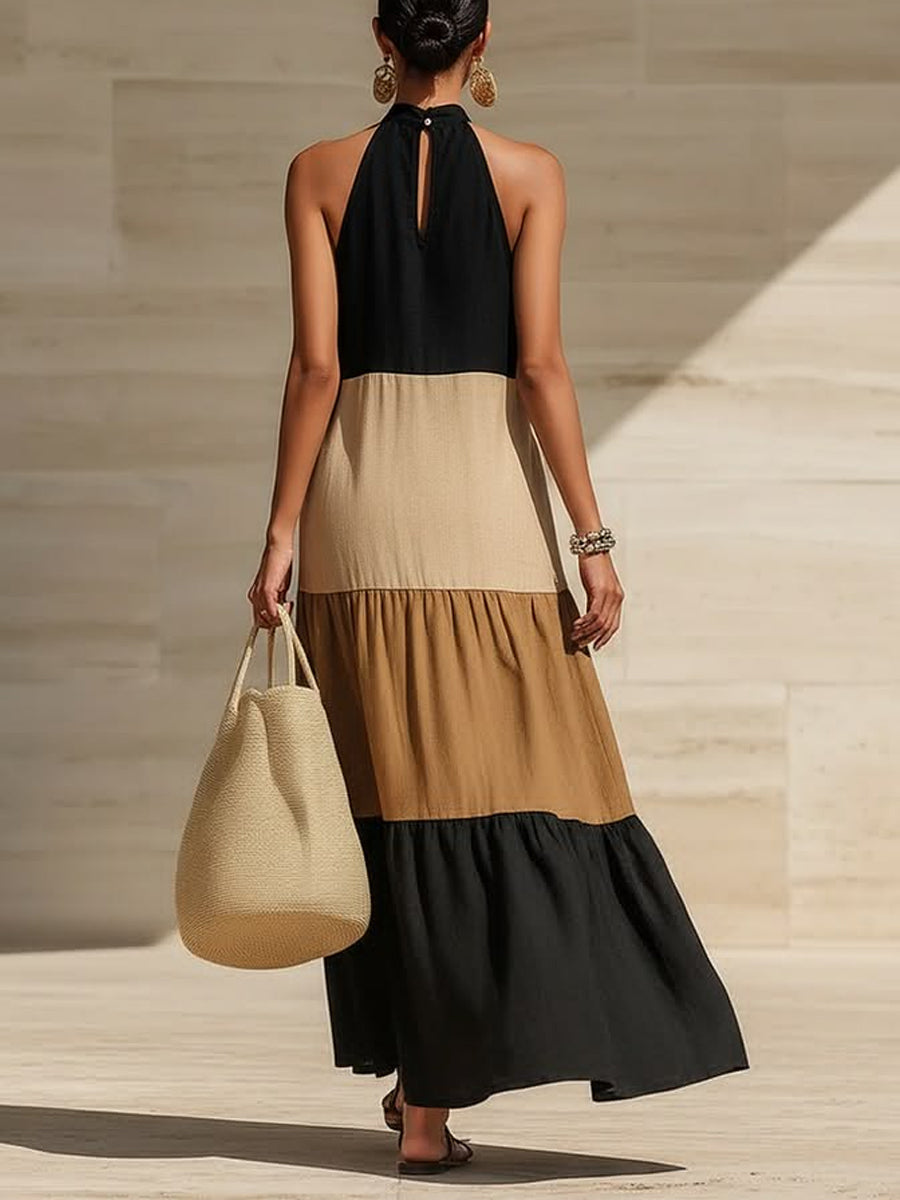Women's Color-block Dress