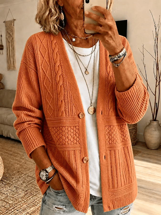 Women'S Casual Printed Cardigan