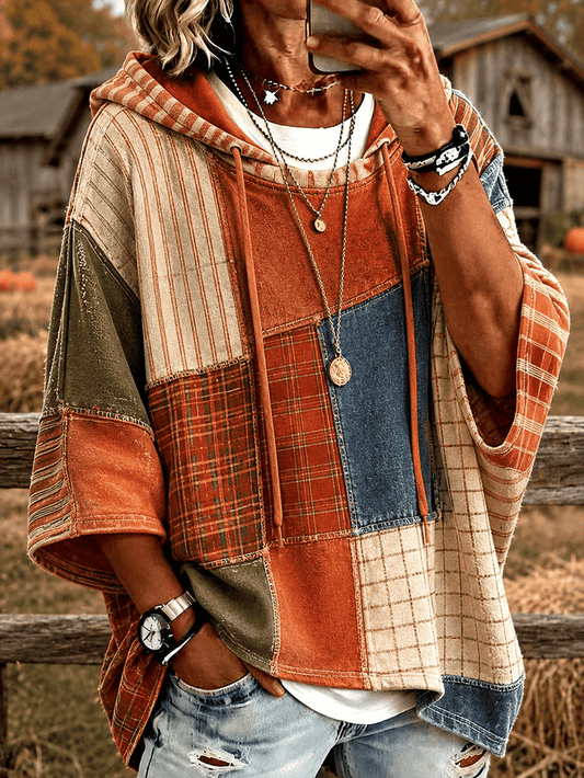 Women's Casual Plaid Print Autumn Top