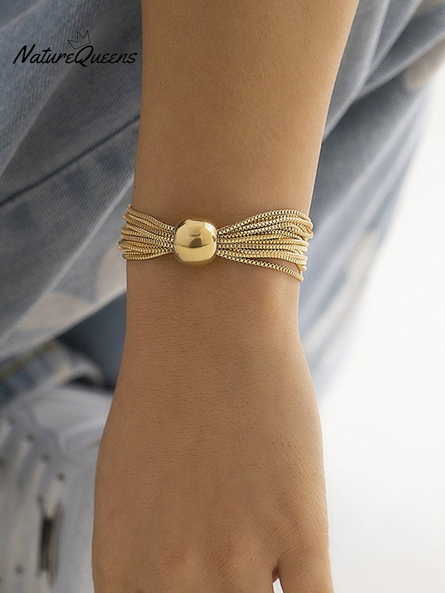 Punk Multi-layered Necklace Bracelet