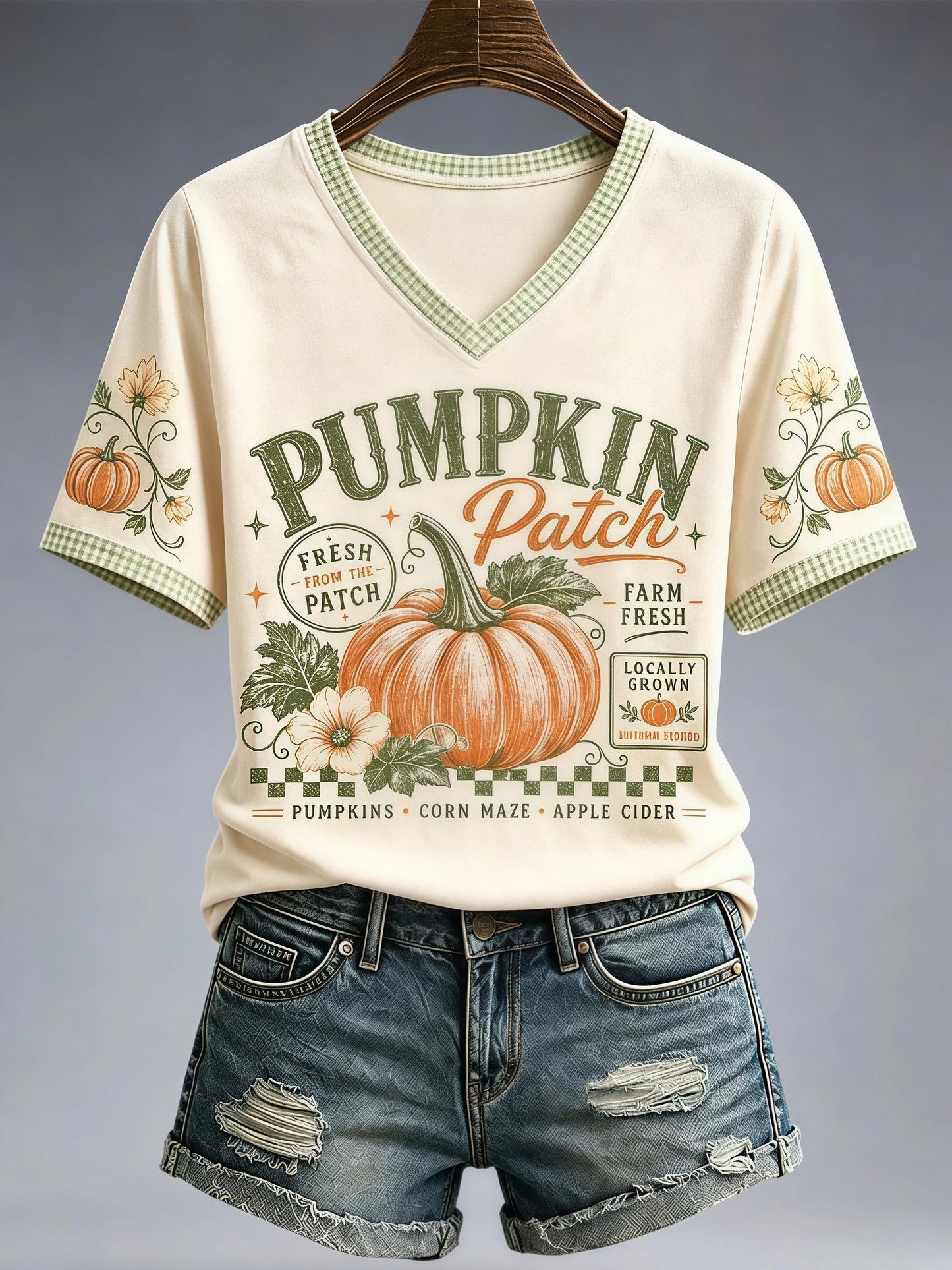 Women's Fall Funny Casual Graphic Print T-Shirt