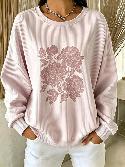 Women'S Breast Cancer Printed Casual Sweatshirt