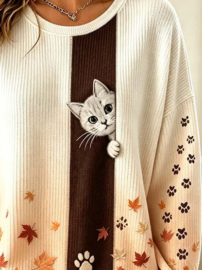 Women'S Casual Printed Sweatshirt