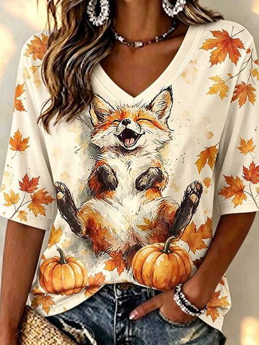 Women'S Autumn Printed T-Shirt