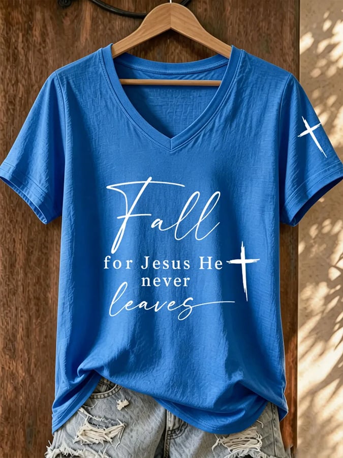 Women's Just A Girl Who Loves Fall Print Casual T-shirt