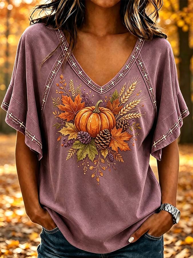 Women'S Casual Printed Top