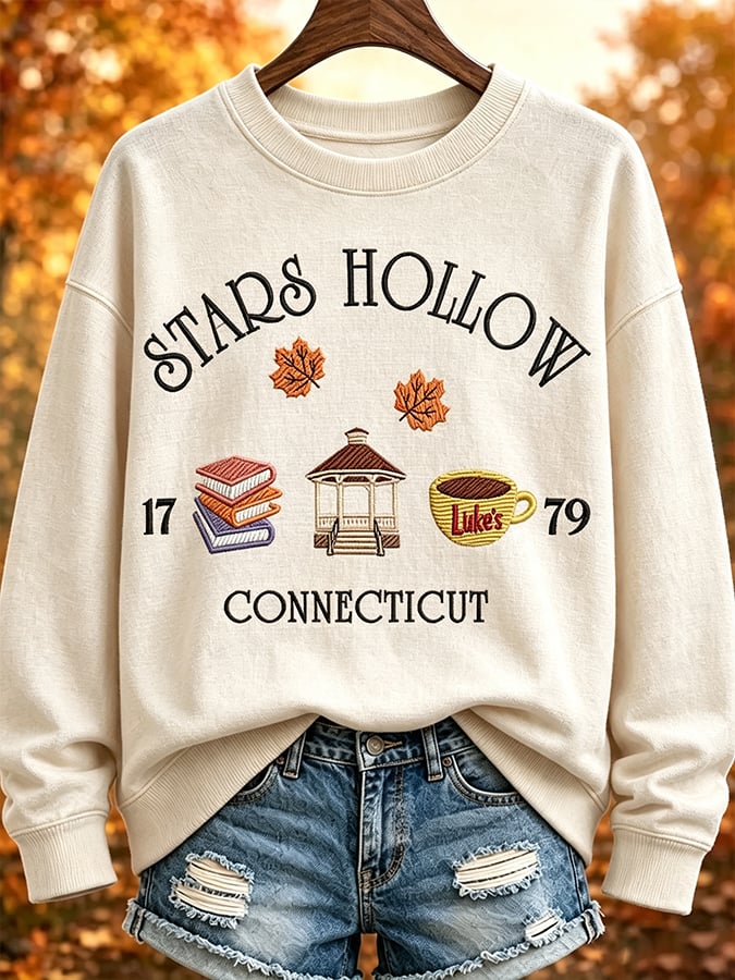 Women's  Fall In My Gilmore Girls Rerun Era Print Hoodie