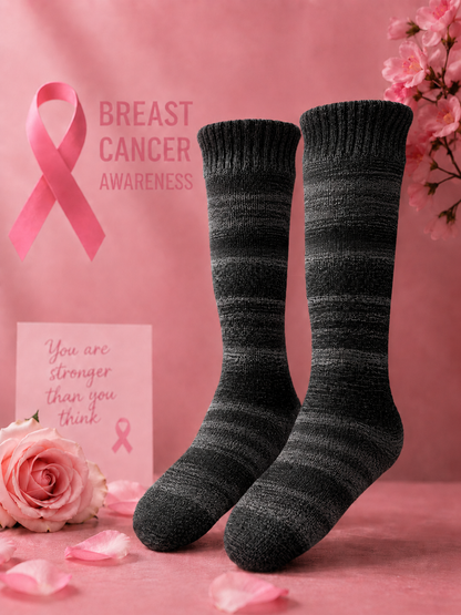 Unisex Breast Cancer Awareness Promotion Theme Socks