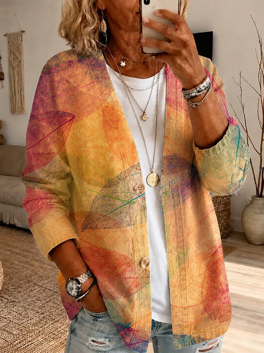 Women's Autumn Printed Cardigan
