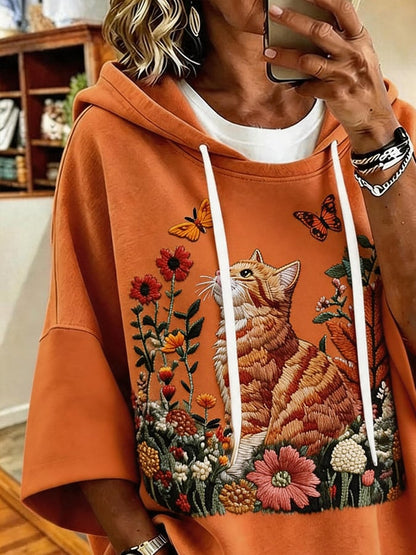 Women's Casual Print Hoodie