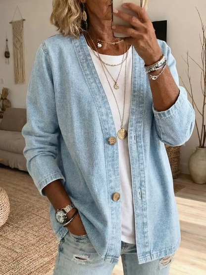 Women'S Solid Color Casual Cardigan