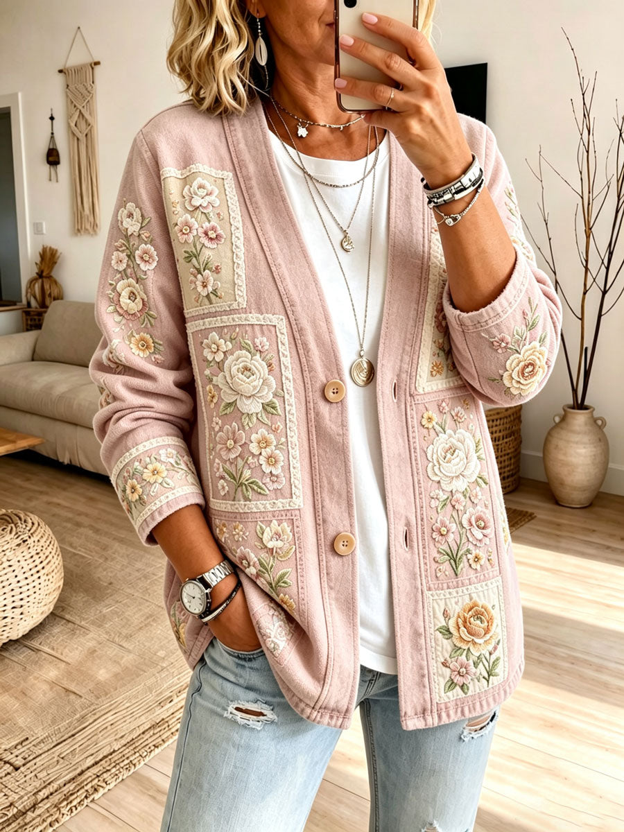 Ladies' Retro Western Style Casual Cardigan