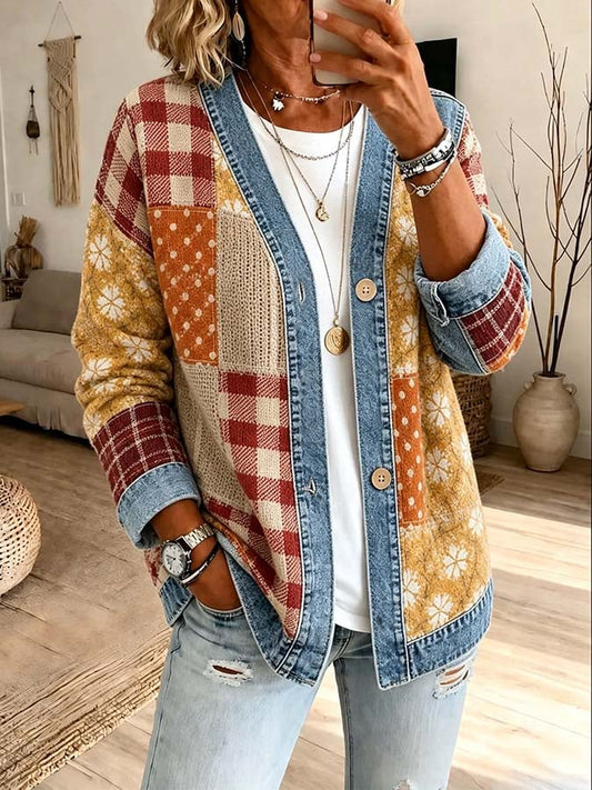 Women'S Casual Printed Cardigan