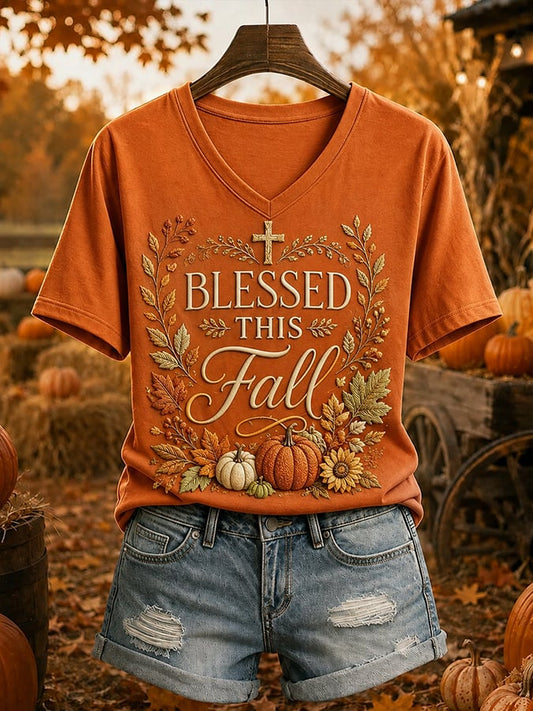 Women'S Casual Autumn Printed T-Shirt