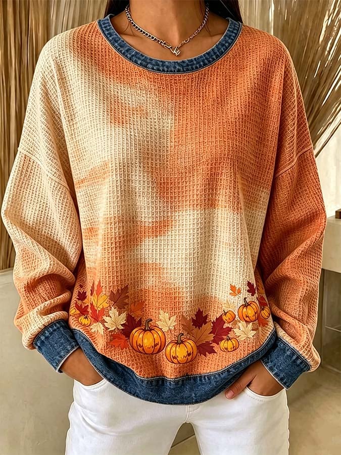 Women'S Casual Autumn Printed Top