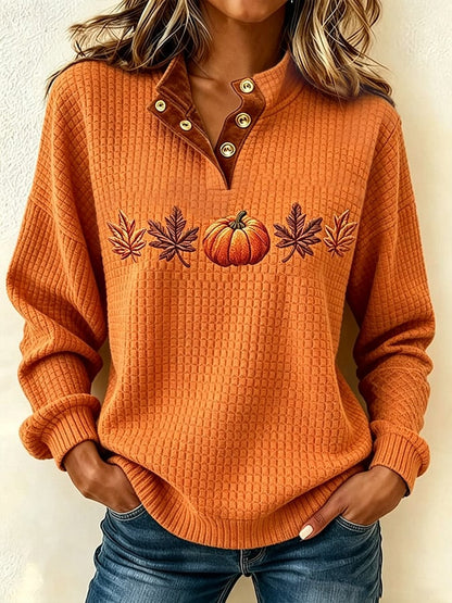 Women's Casual Printed Check Pullover Top