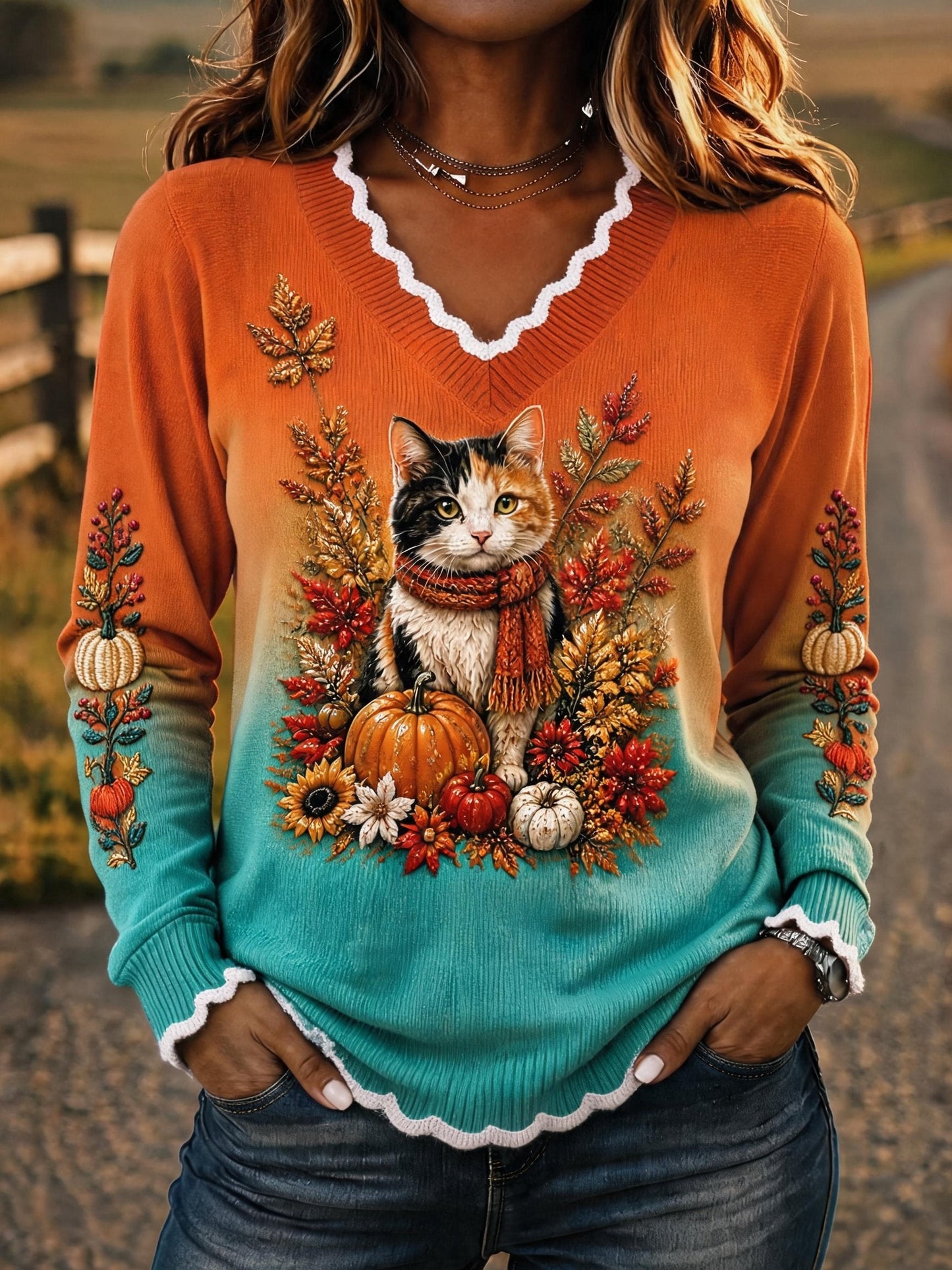 Women'S Casual Printed Top
