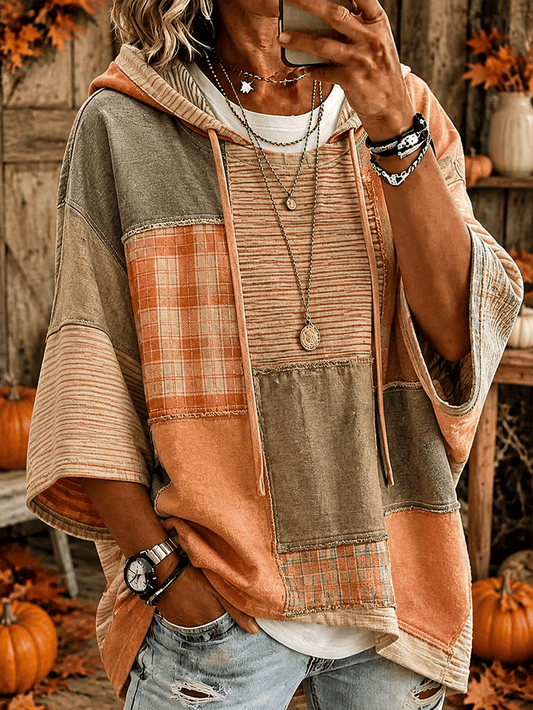 Women's Casual Plaid Print Autumn Top